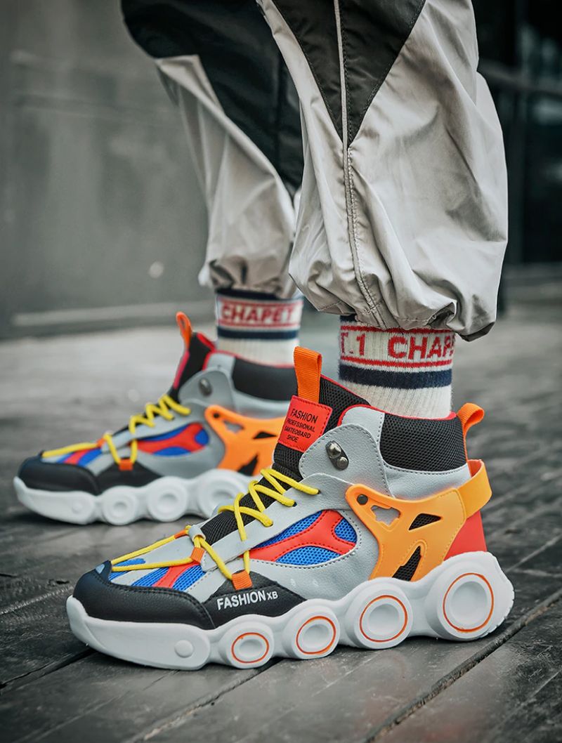 Christian Heren Mode Sneakers - Wit