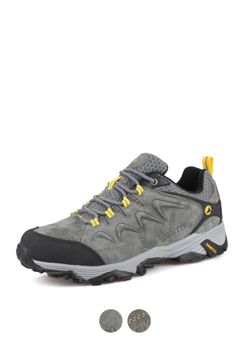 Chronos Heren Echte Leren Wandelschoenen