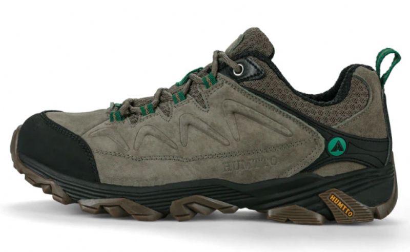 Chronos Heren Echte Leren Wandelschoenen - Grijs