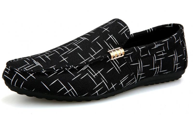 Chucho Heren Loafers Casual Schoenen - Zwart