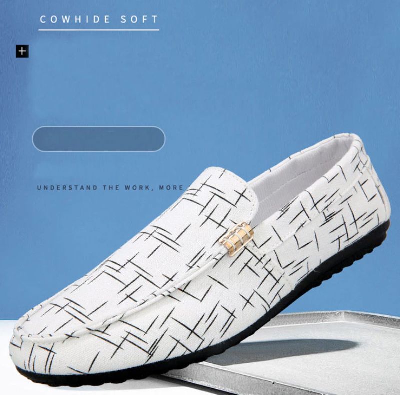Chucho Heren Loafers Casual Schoenen - Zwart