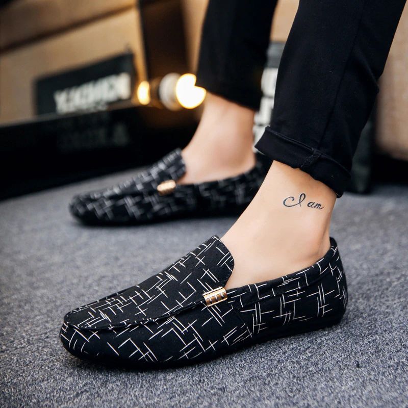 Chucho Heren Loafers Casual Schoenen - Zwart