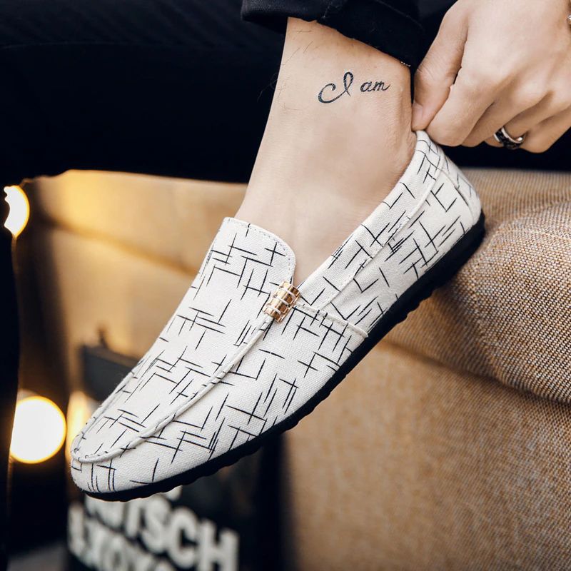 Chucho Heren Loafers Casual Schoenen - Zwart