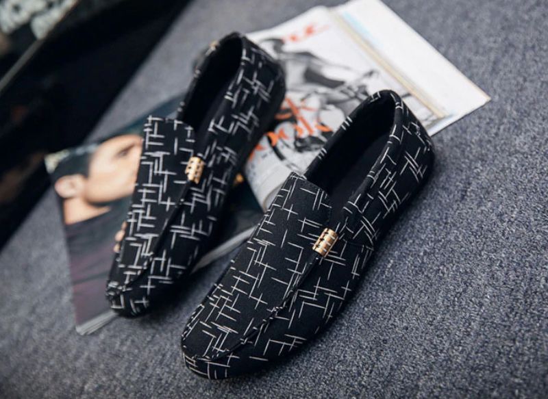 Chucho Heren Loafers Casual Schoenen - Zwart