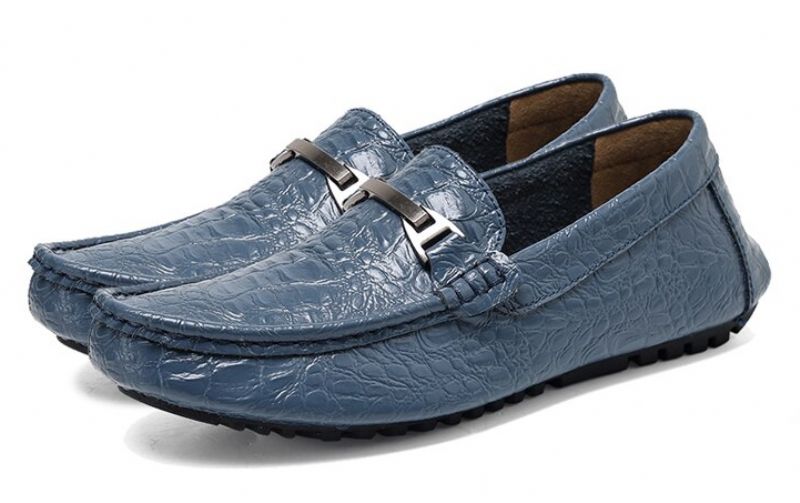 Cille Heren Loafers Dress Schoenen - Blauw