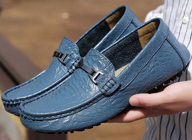 Cille Heren Loafers Dress Schoenen - Blauw