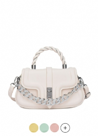 Cintya Dames Kleine Leren Handtas Met Ketting