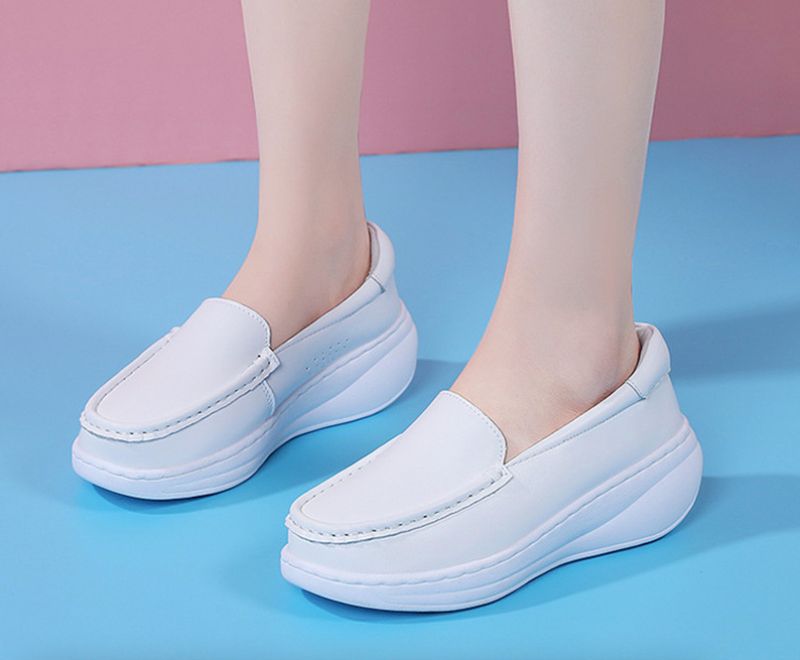 Claire Dames Platform Schoenen - Wit