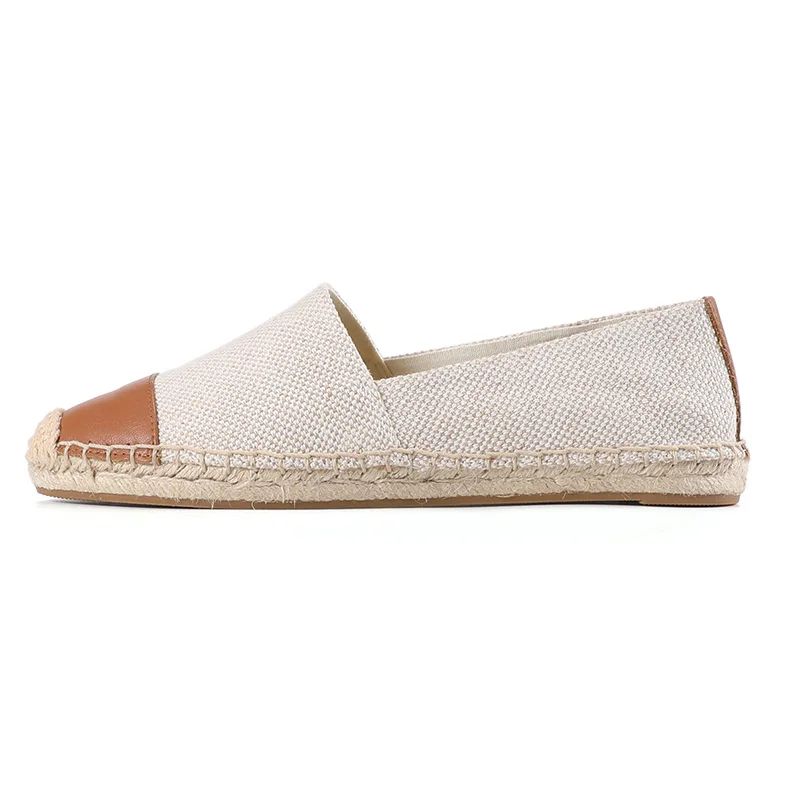 Clara Dames Platte Schoenen Espadrilles - Beige