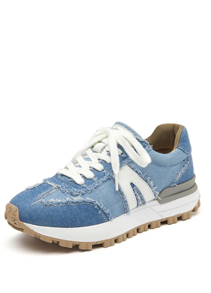 Clara Dames Veterschoen Leren Sneaker