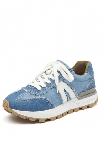 Clara Dames Veterschoen Leren Sneaker