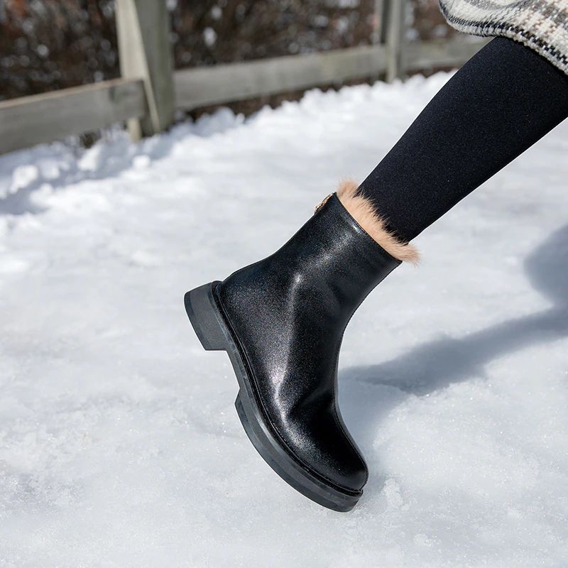 Clara Dames Winterlaarzen Van Hoge Kwaliteit - Zwart