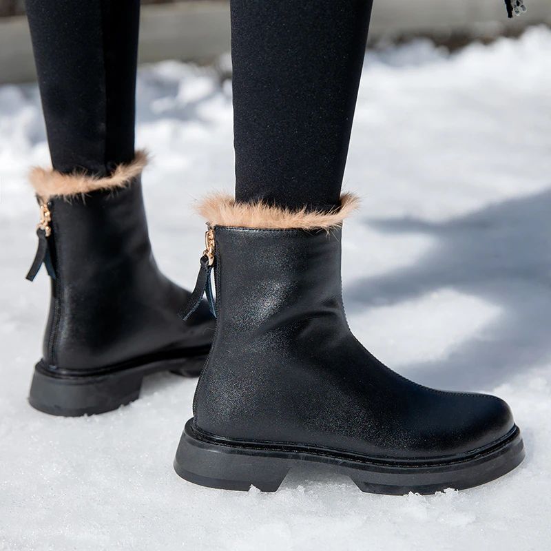 Clara Dames Winterlaarzen Van Hoge Kwaliteit - Zwart