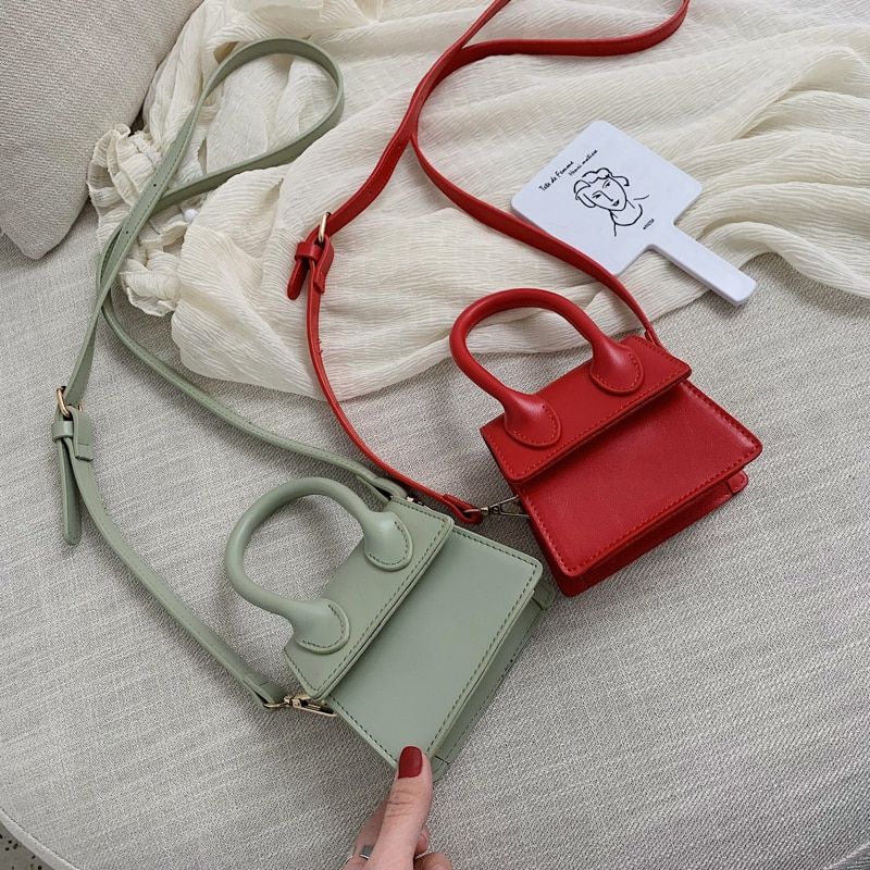 Claret Dames Leren Crossbody Handtas - Groot-Groen