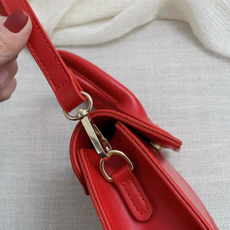 Claret Dames Leren Crossbody Handtas - Groot-Groen