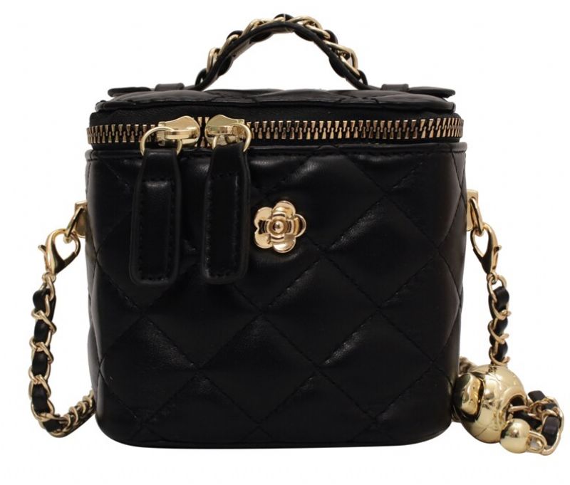 Claret Dames Luxe Leren Mini Crossbody Handtas - Grote Zwarte