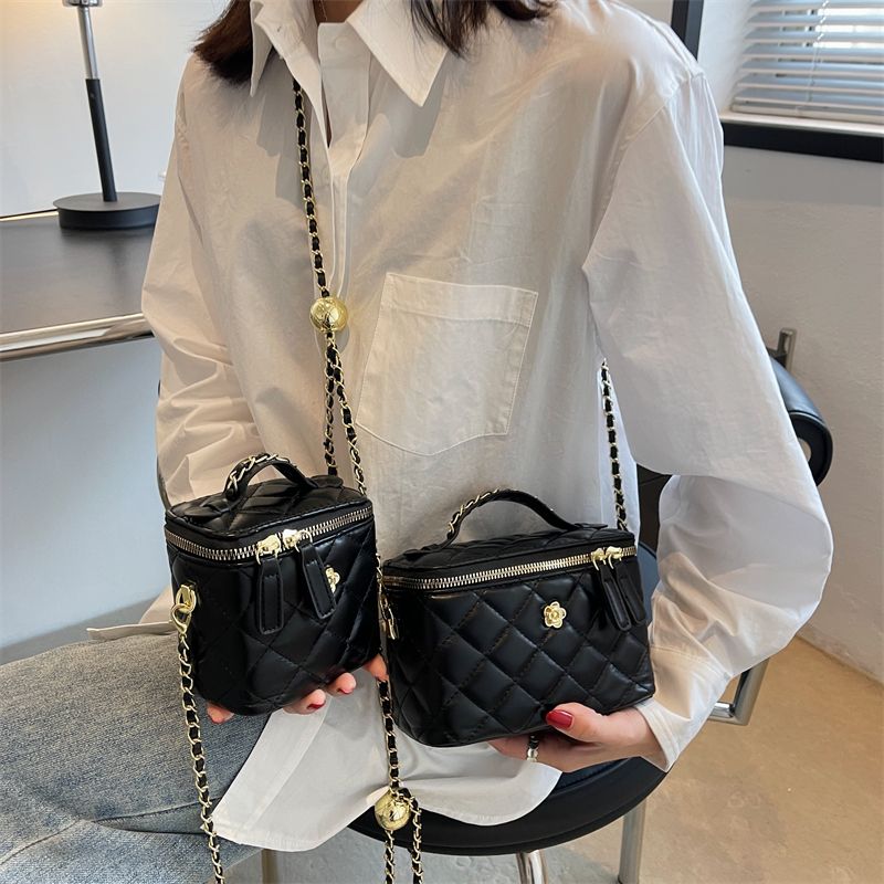Claret Dames Luxe Leren Mini Crossbody Handtas - Grote Zwarte