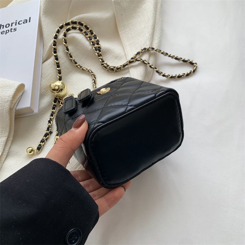 Claret Dames Luxe Leren Mini Crossbody Handtas - Grote Zwarte