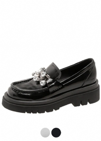 Clarex Platte Leren Platform Schoenen
