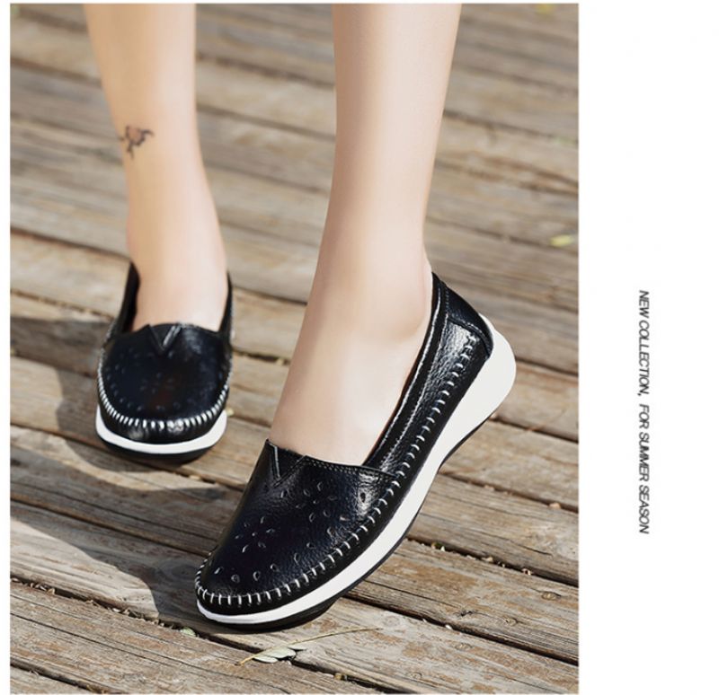 Clarice Dames Loafer Zwarte Schoenen - Zwart