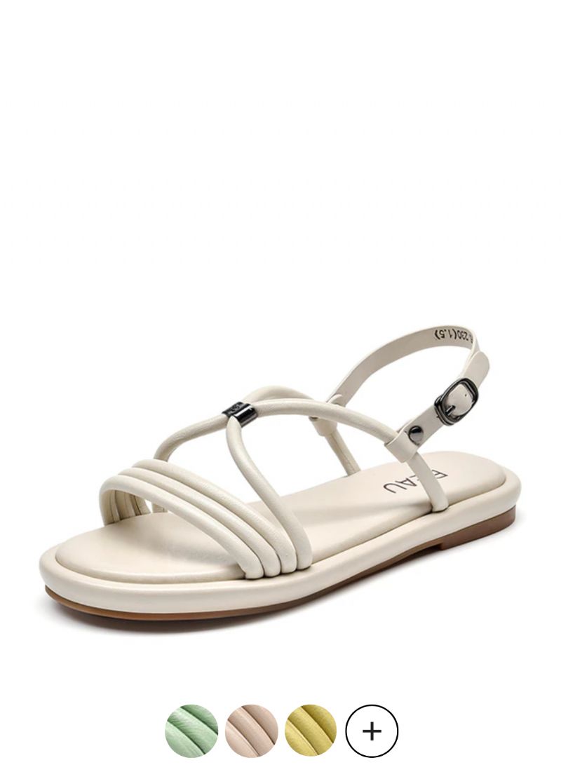 Claritza Dames Leren Sandaal