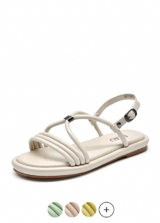 Claritza Dames Leren Sandaal