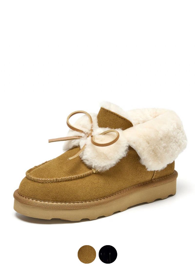 Clariza Dames Platte Winter Loafer