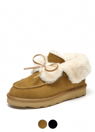 Clariza Dames Platte Winter Loafer