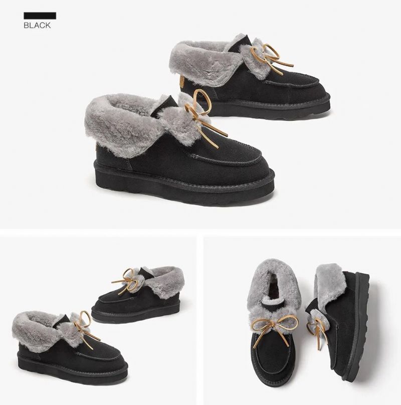 Clariza Dames Platte Winter Loafer - Kameel