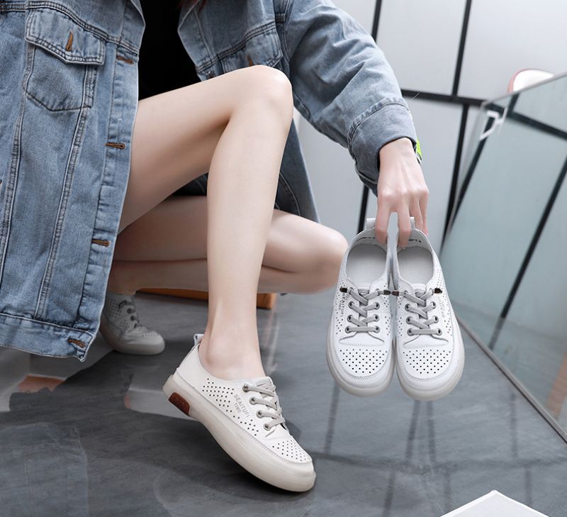 Claudia Casual Sportsneaker Voor Dames - Beige