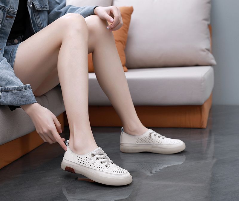 Claudia Casual Sportsneaker Voor Dames - Beige