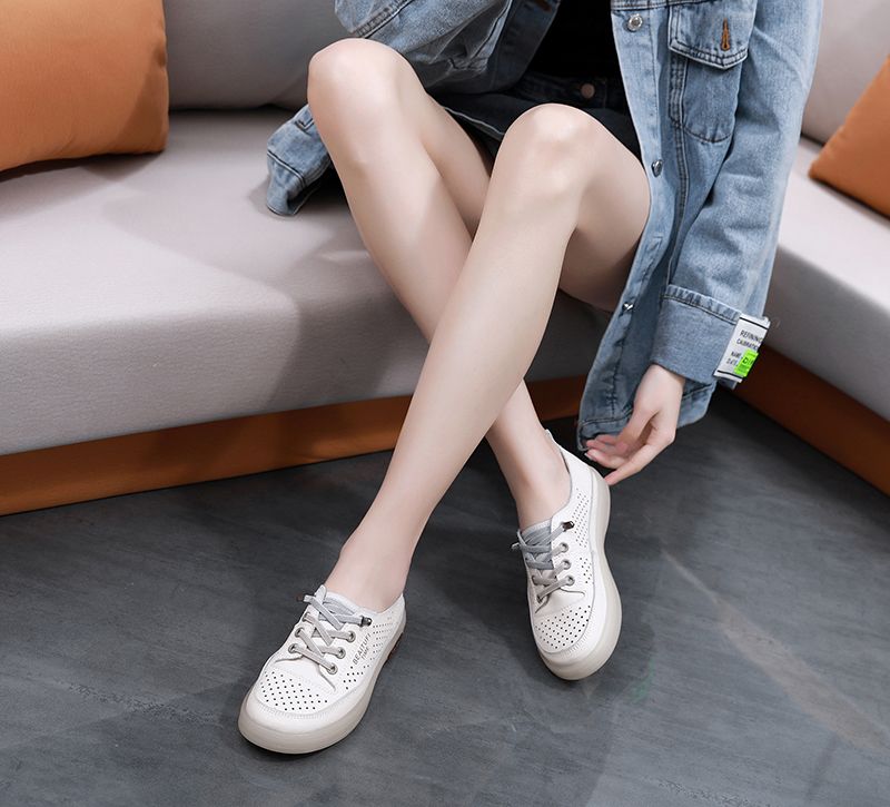 Claudia Casual Sportsneaker Voor Dames - Beige