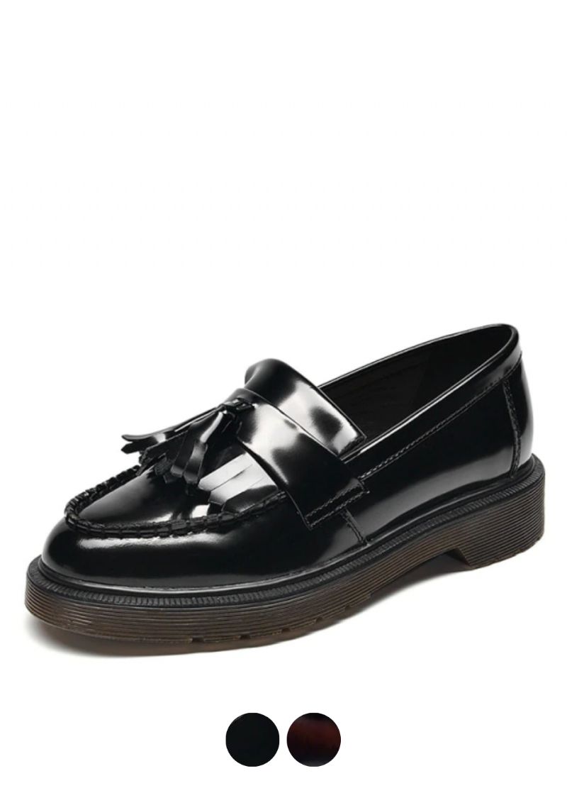 Claudy Dames Platte Loafers Met Platform