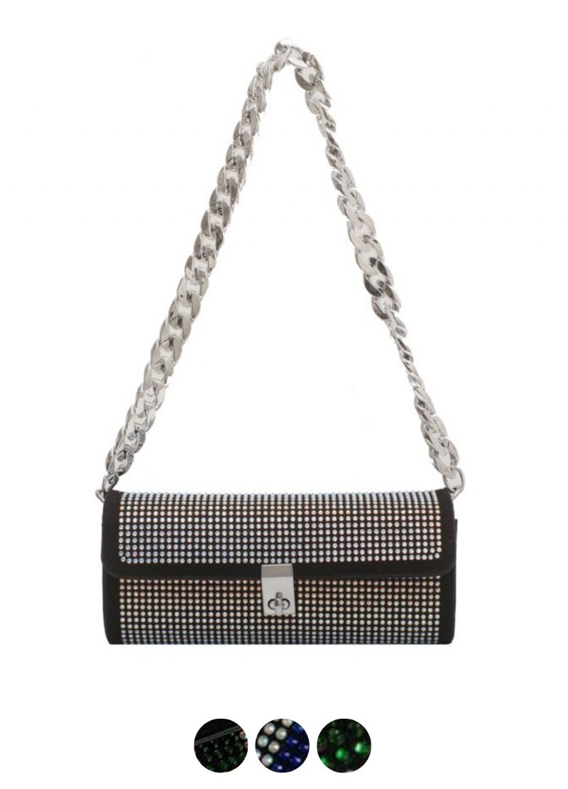 Clavijo Dames Kleine Handtas Met Luxe Strass