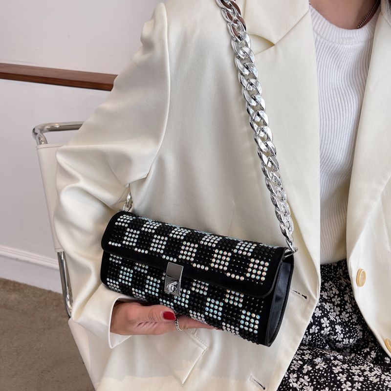 Clavijo Dames Kleine Handtas Met Luxe Strass - Multicolor