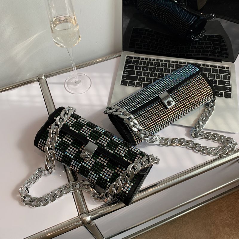 Clavijo Dames Kleine Handtas Met Luxe Strass - Multicolor