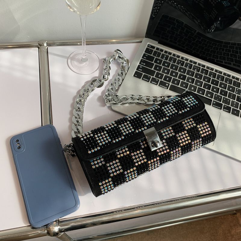 Clavijo Dames Kleine Handtas Met Luxe Strass - Multicolor