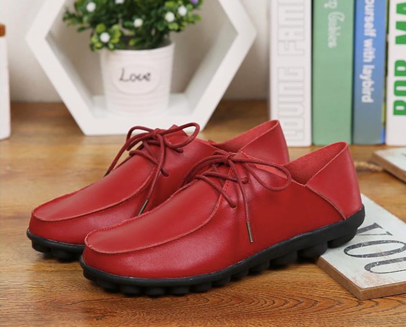 Clemencia Dames Loafer Schoenen - Rood