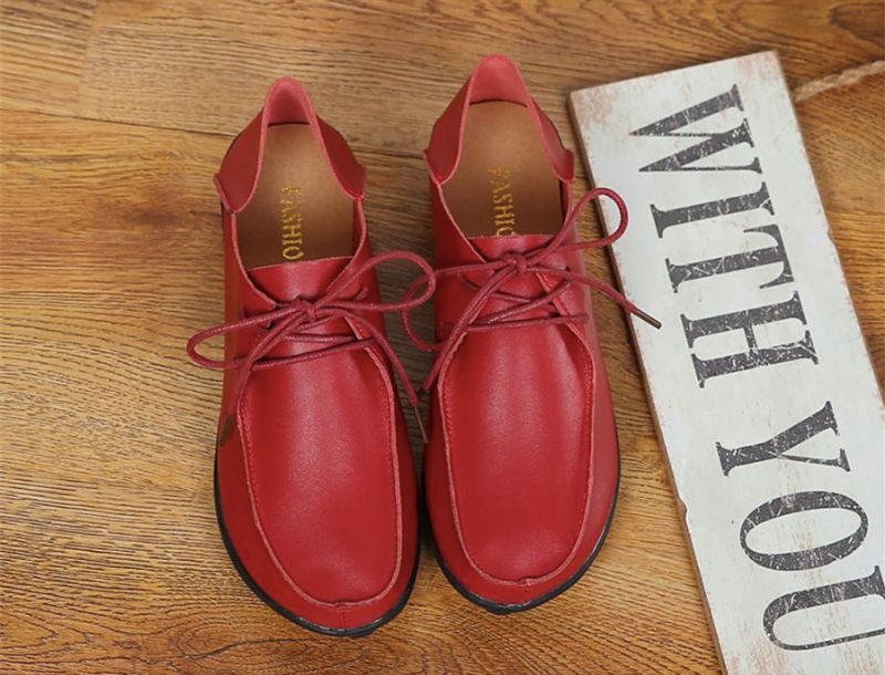 Clemencia Dames Loafer Schoenen - Rood