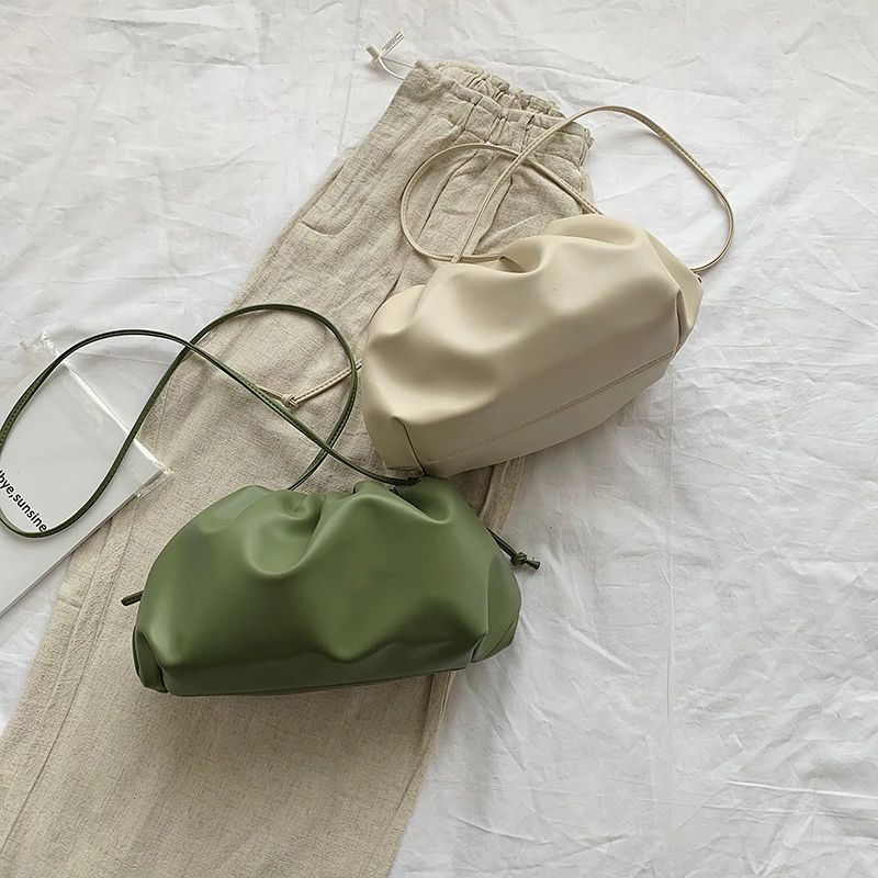 Cleo Dames Leren Crossbody Handtas - Groen