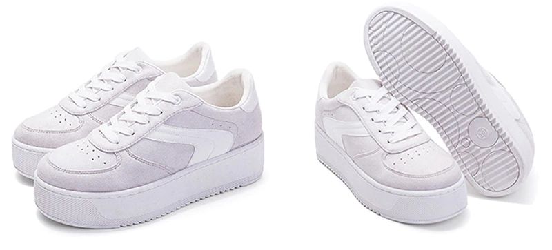 Cleo Dames Platform Canvas Lace-up Sneaker - Grijs