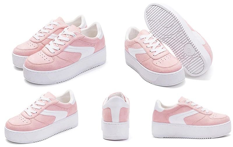 Cleo Dames Platform Canvas Lace-up Sneaker - Grijs