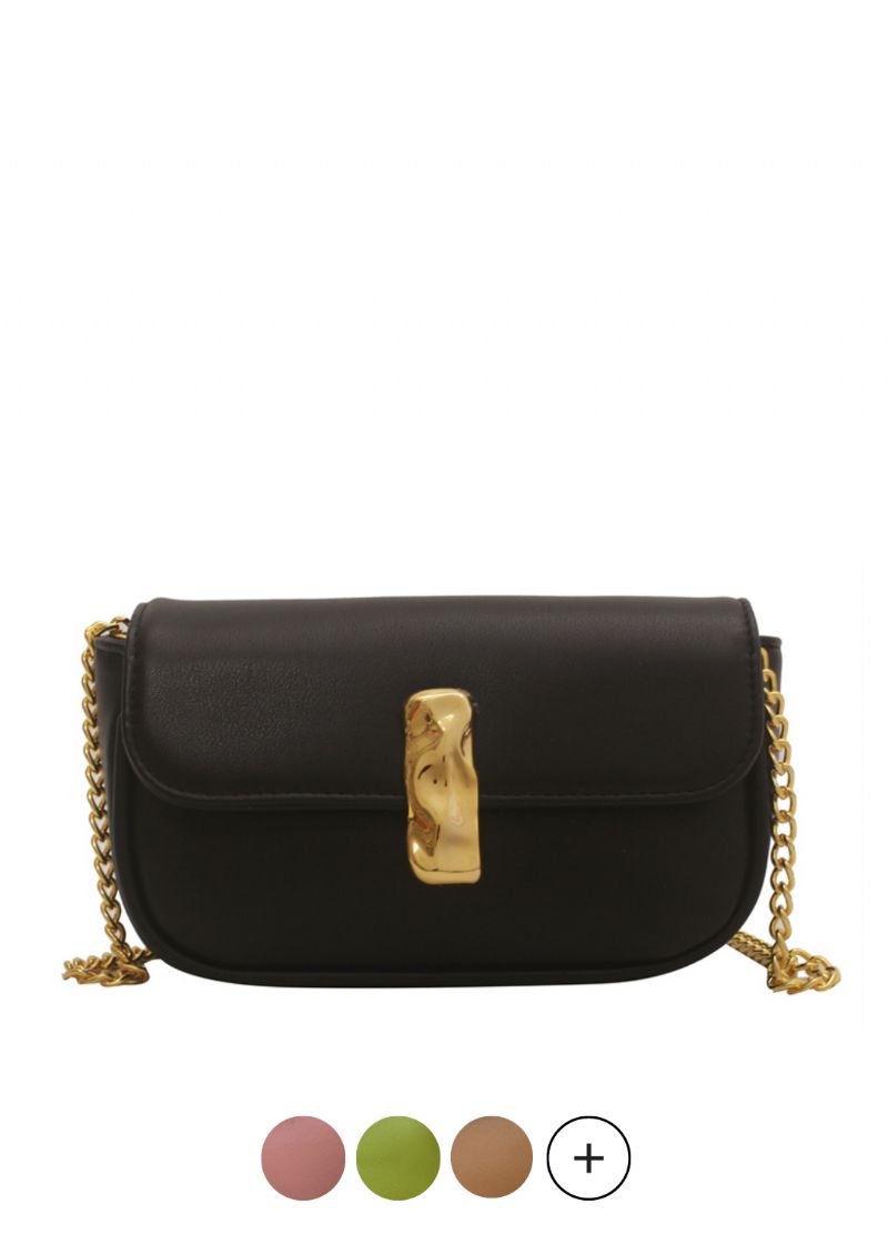 Cleo Leren Flap Crossbody Handtas