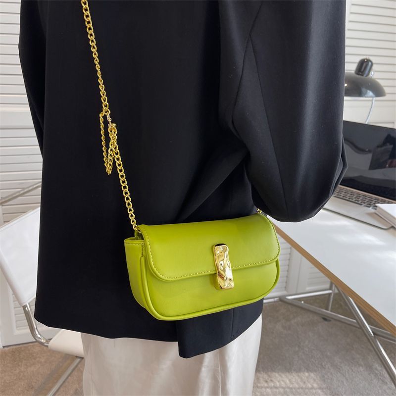 Cleo Leren Flap Crossbody Handtas - Zwart