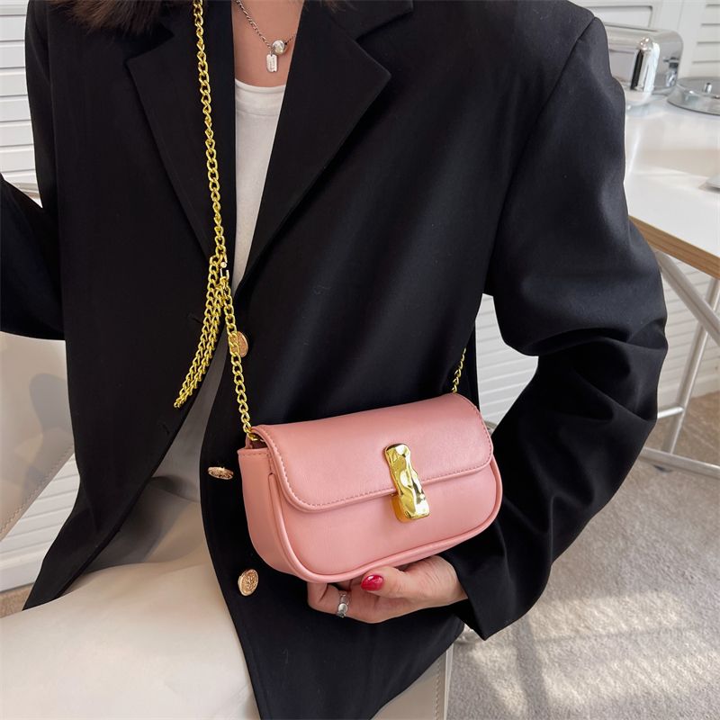 Cleo Leren Flap Crossbody Handtas - Zwart