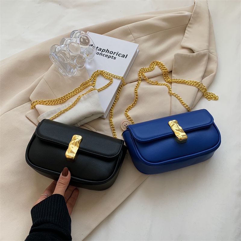 Cleo Leren Flap Crossbody Handtas - Zwart