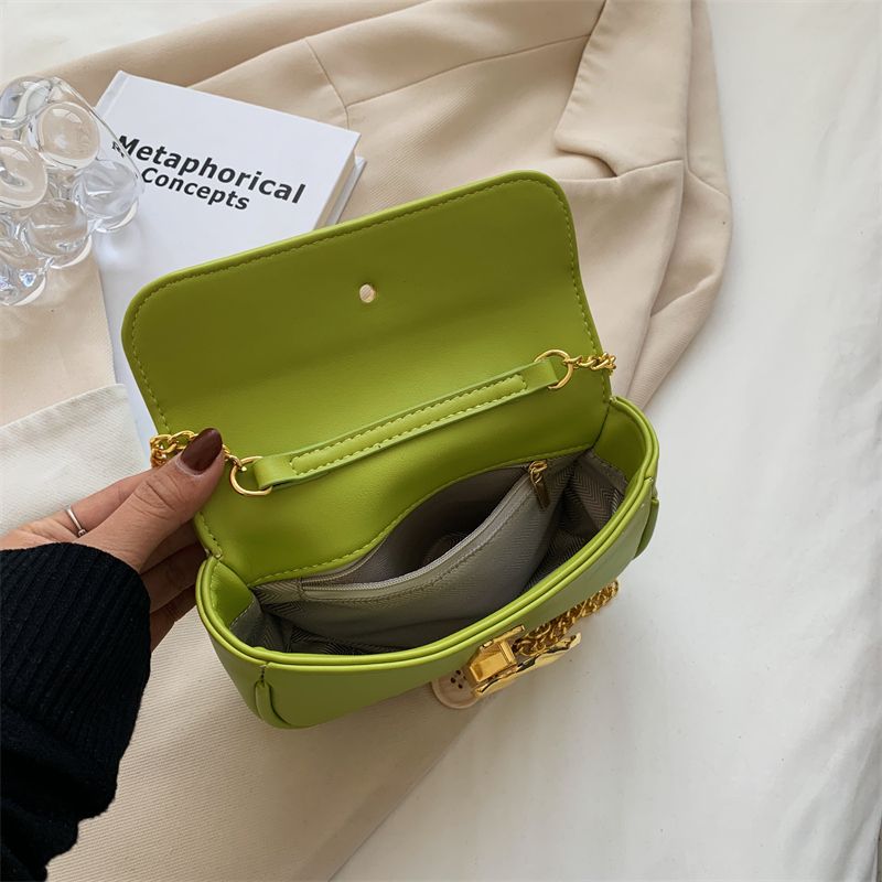 Cleo Leren Flap Crossbody Handtas - Zwart