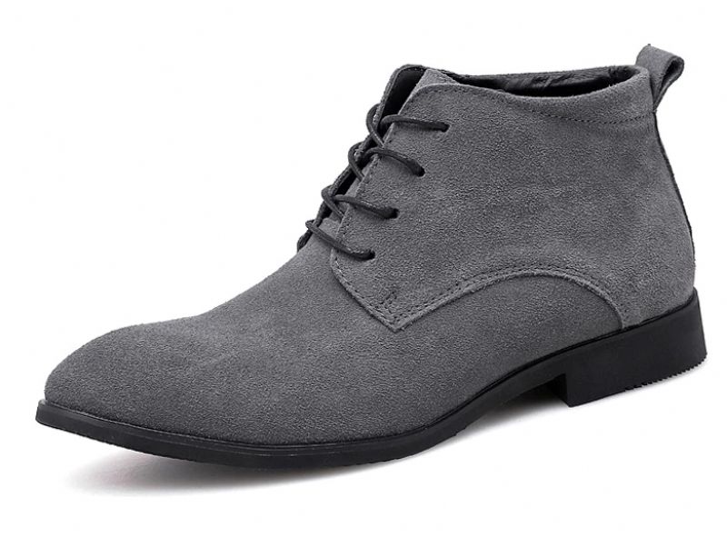 Clettus Heren Suède Boots - Grijs