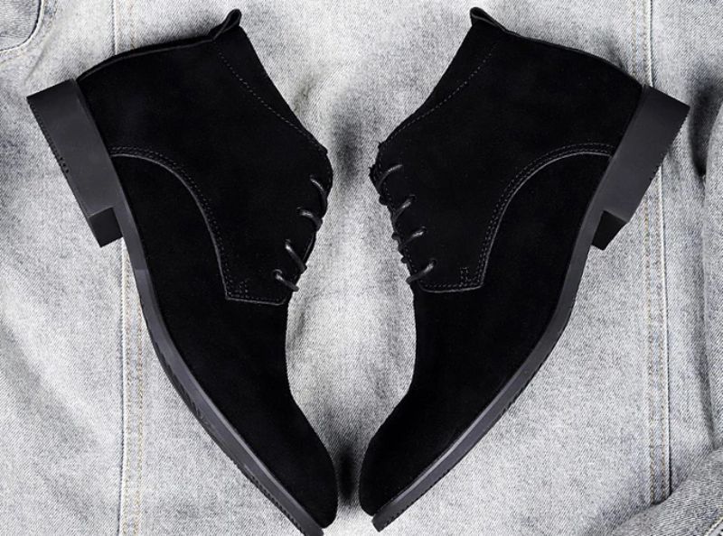 Clettus Heren Suède Boots - Grijs
