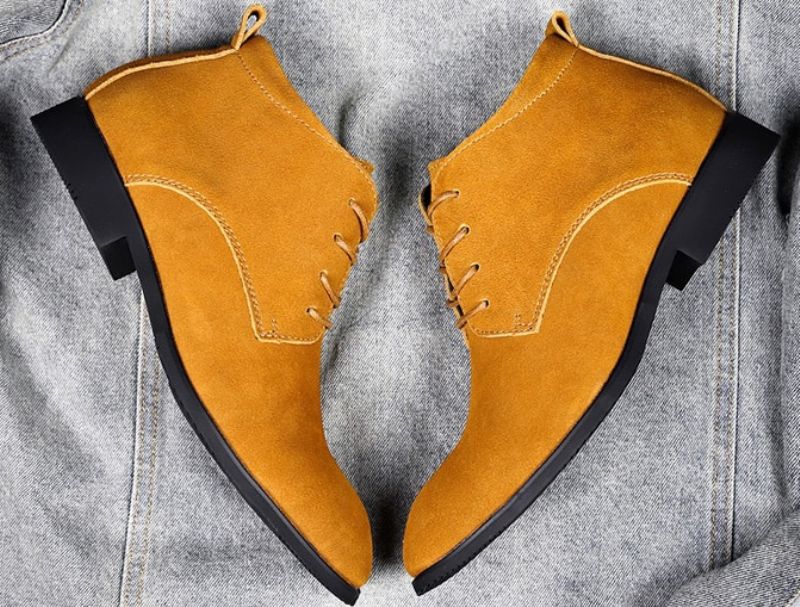 Clettus Heren Suède Boots - Grijs